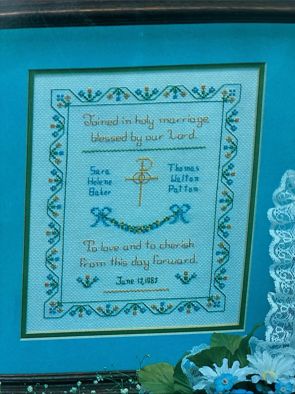 “Wedding Designs” Cross-Stitch Pattern Leaflet — Country Crafts, Pat Waters